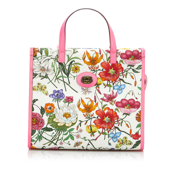 Gucci Handbags - GUCCI Medium Flora Satchel